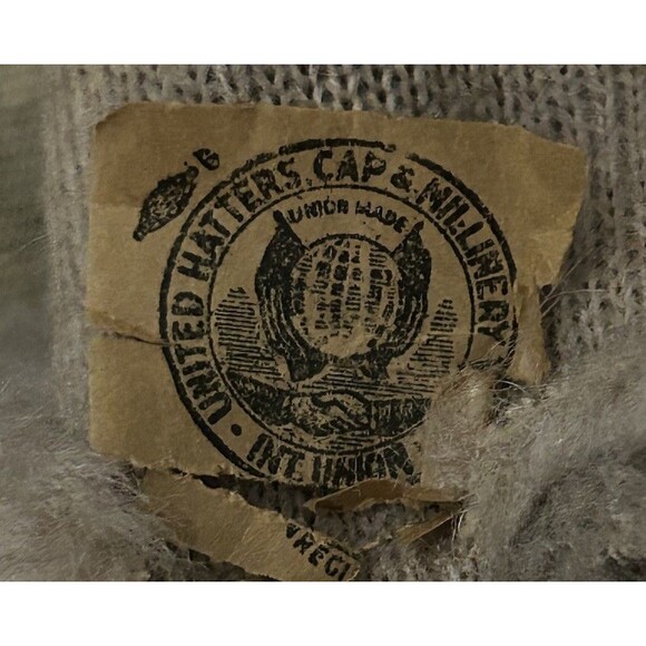 United Hatters Cap Fur Leather Pillbox Warm City Russian Style Union Made Vtg - Picture 7 of 7